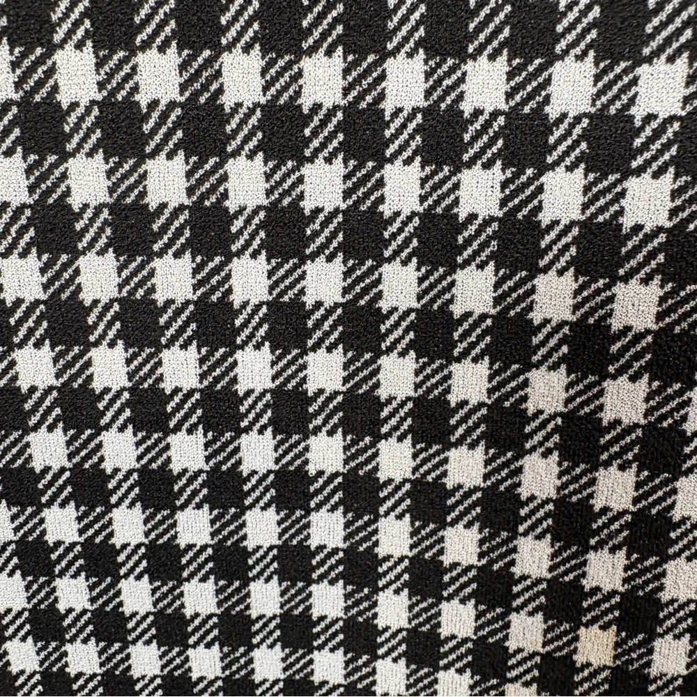 Calvin Klein Black Gingham Check Sleeveless Fit & Flare Dress - Picture 9 of 15